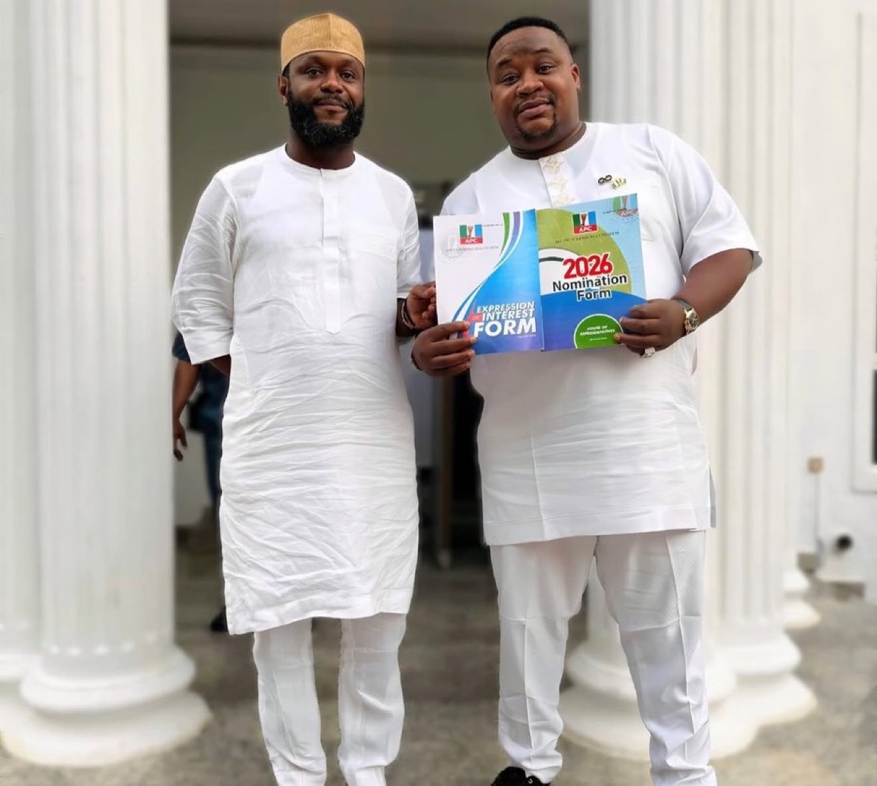 Cubana Chief Priest Secures APC House of Reps Nomination Form