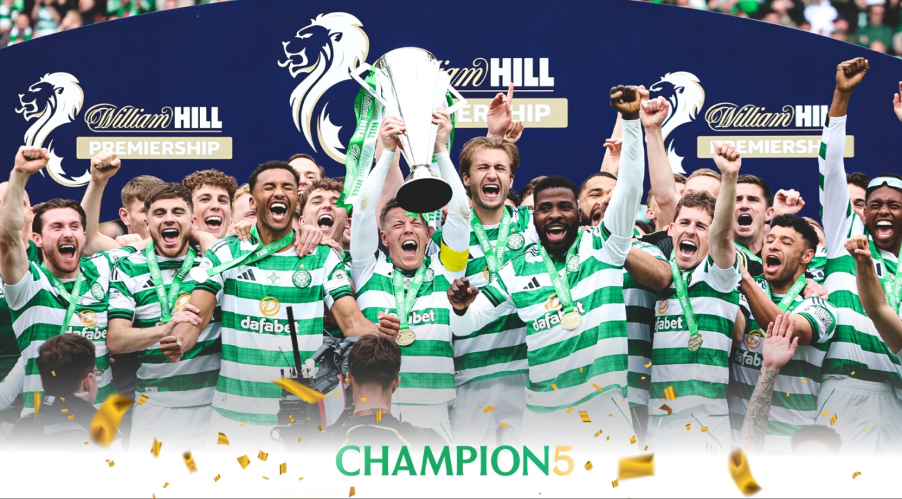 Kelechi Iheanacho Celebrates Scottish Premiership Victory with Celtic
