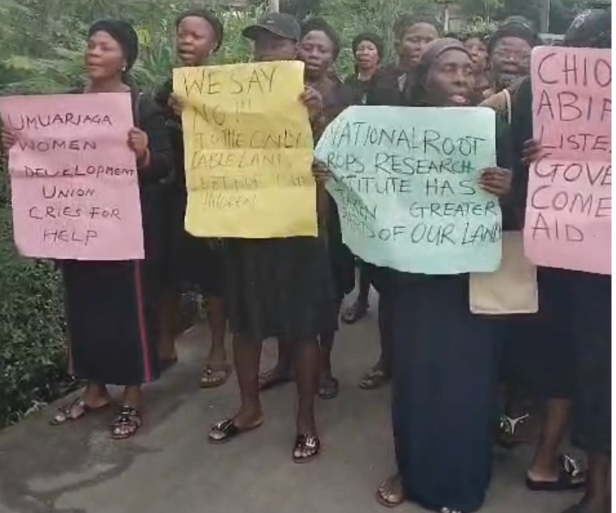 Abia women protest planned takeover of farmland for smart city project