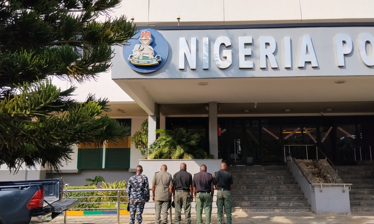 Nigeria Police Parades Dismissed Officers in Efurun Shooting Case