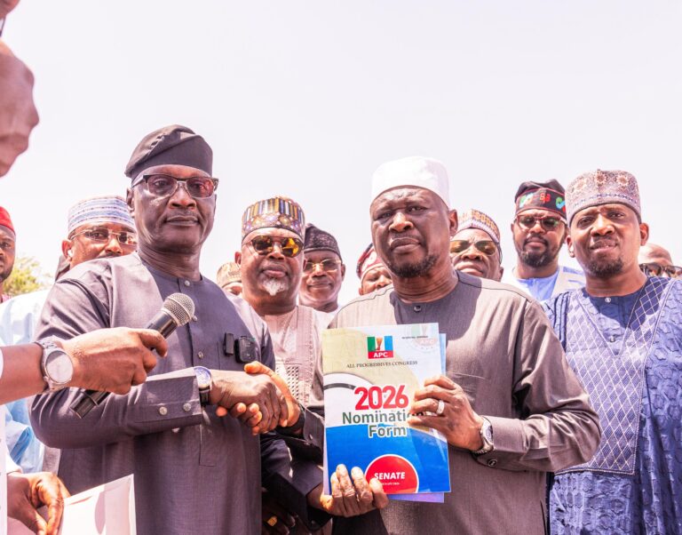 Adamawa Governor Fintiri Obtains Nomination Form for 2027 Senate Race