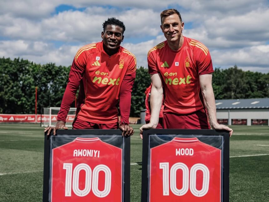 Nottingham Forest Honors Taiwo Awoniyi with Commemorative Jersey for 100th Appearance