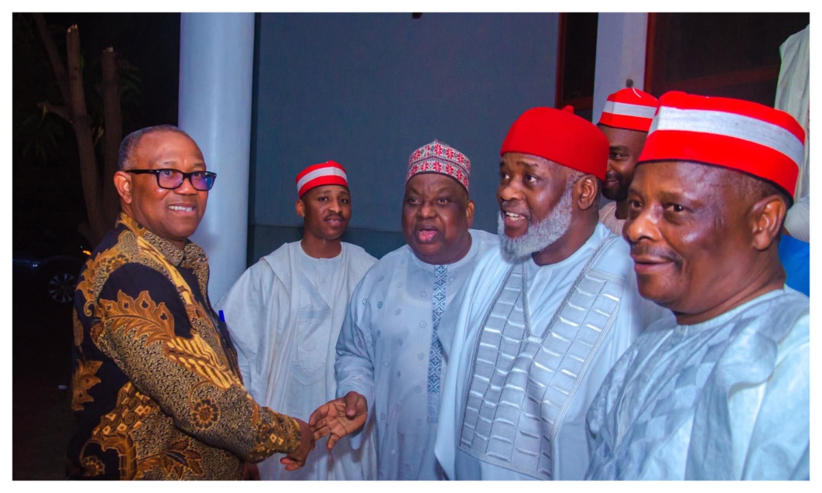 Obi, Dickson Meet Kwankwaso in Abuja Ahead of NDC Convention