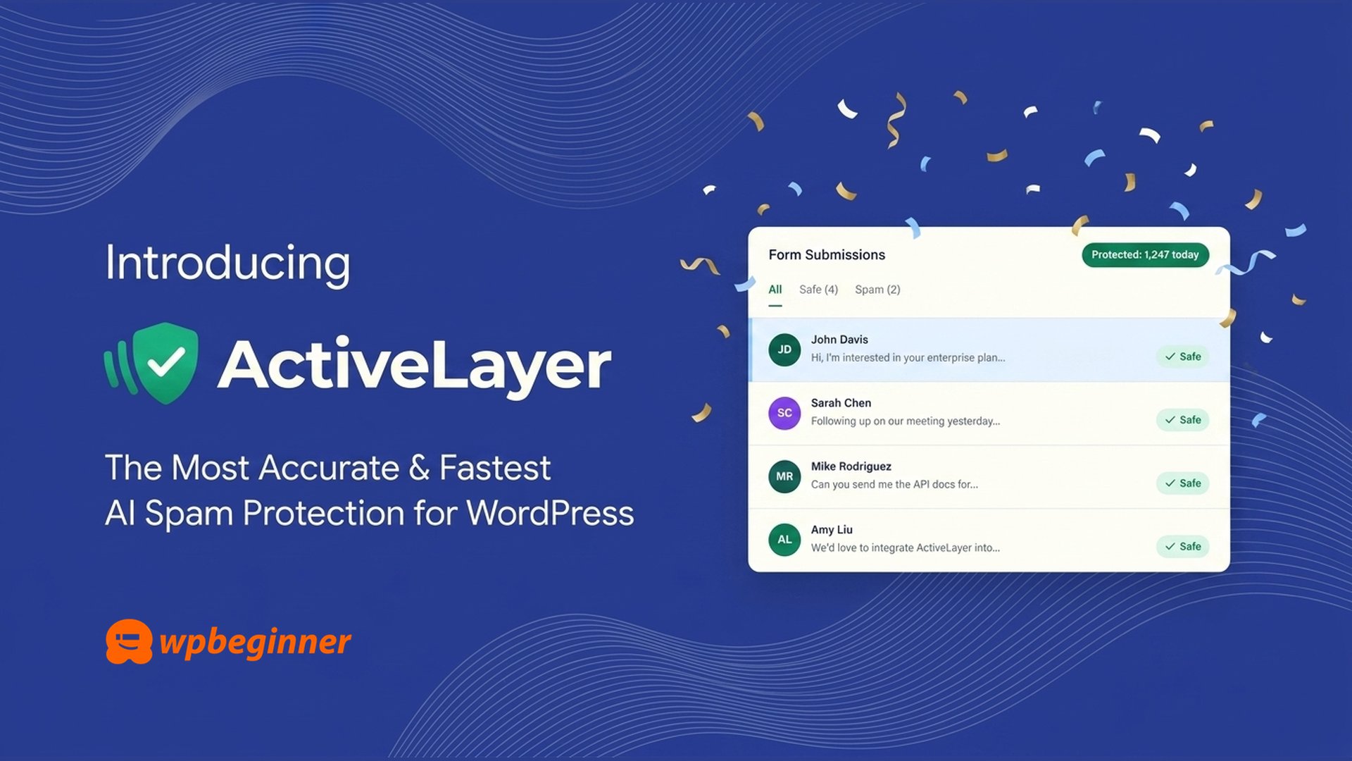 ActiveLayer: AI-Powered Form Spam Blocker for WordPress