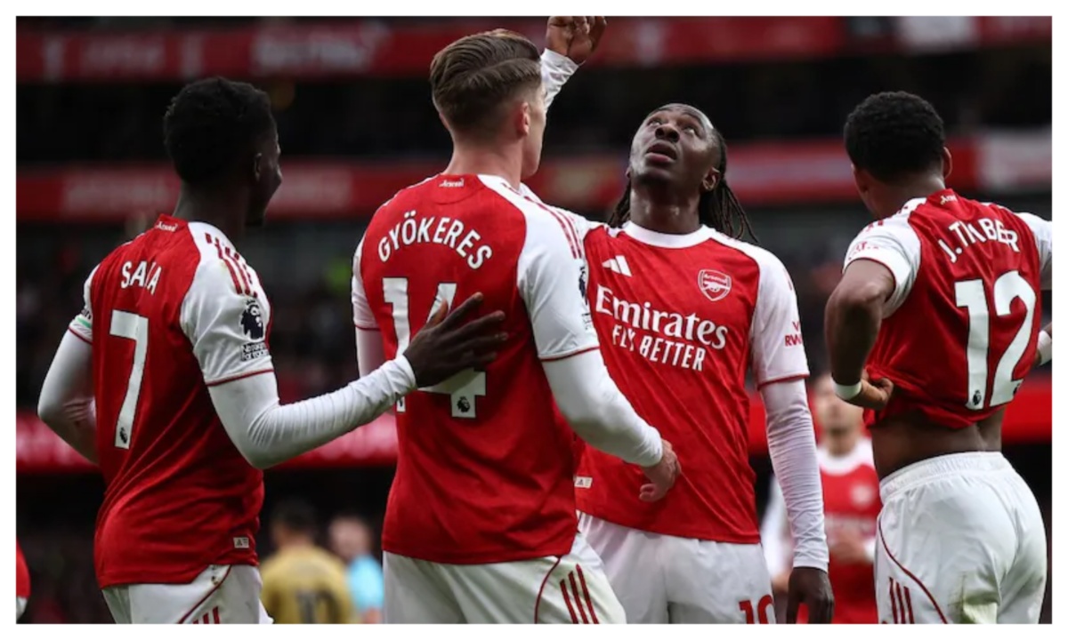 Arsenal Crush Fulham 3-0, Extend Premier League Lead to Six Points Over Man City