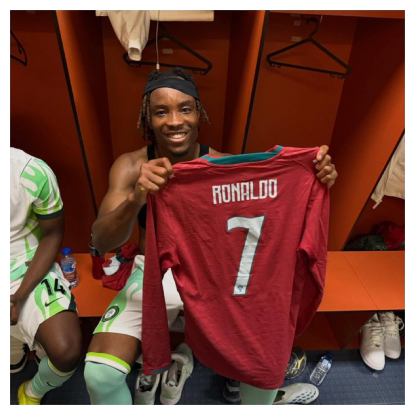 Bruno Onyemaechi Takes Home Cristiano Ronaldo's Jersey After Portugal Victory